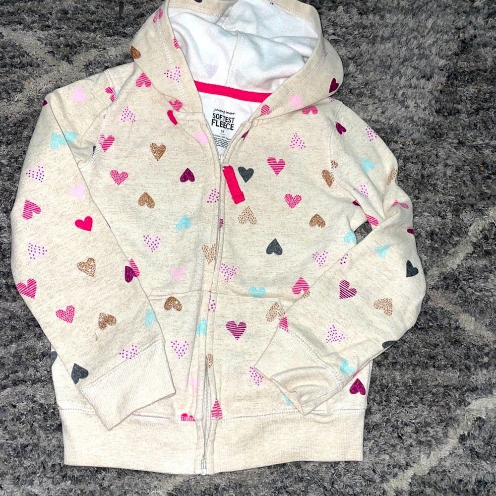 Heart Zip Up Hoodie